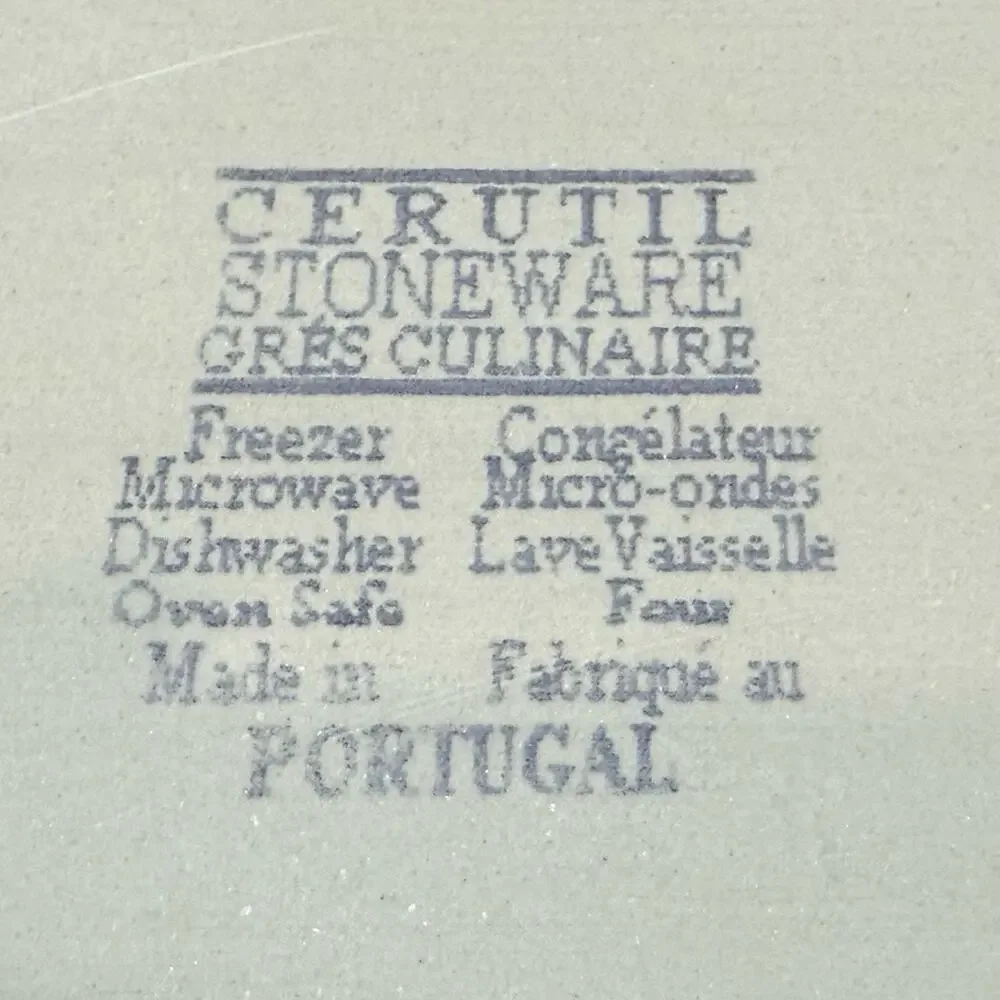 Cerutil Stoneware Gres Culinaire Casserole Dish Red Oval Baking Portugal 7x11.5